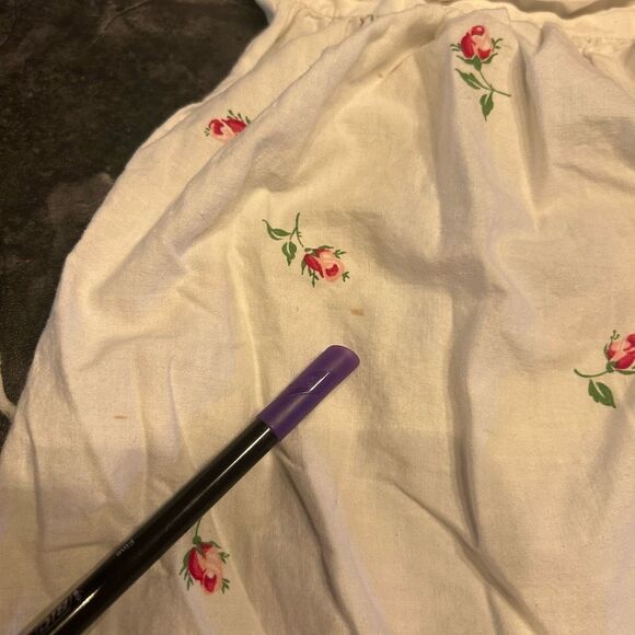 No Brand Vintage Pink White Apron - Picture 11 of 12